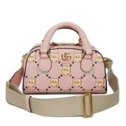 Pre-owned Leather gucci-bags Gucci Vintage , Pink , Dames