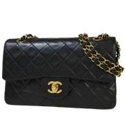 Pre-owned Leather chanel-bags Chanel Vintage , Black , Dames