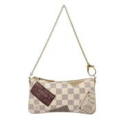 Pre-owned Canvas clutches Louis Vuitton Vintage , White , Dames