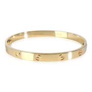 Pre-owned Metal bracelets Cartier Vintage , Yellow , Dames