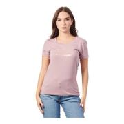 Roze T-shirt met ronde hals Emporio Armani , Pink , Dames