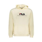 Beige Katoenen Heren Hoodie Fila , Beige , Heren