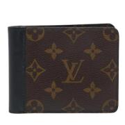 Pre-owned Coated canvas wallets Louis Vuitton Vintage , Brown , Heren