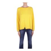 Donkergele trui met cut-out details Liu Jo , Yellow , Dames