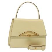 Pre-owned Leather handbags Celine Vintage , Beige , Dames