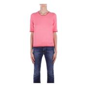 Fuchsia Sweater 1 Logo Side Liu Jo , Pink , Dames