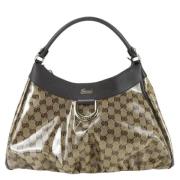 Pre-owned Canvas gucci-bags Gucci Vintage , Beige , Dames