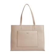 Dagelijkse Middelgrote Tote Tas voor Vrouwen Calvin Klein , Brown , Da...