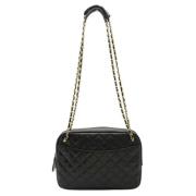 Pre-owned Leather chanel-bags Chanel Vintage , Black , Dames