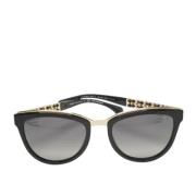 Pre-owned Acetate sunglasses Chanel Vintage , Black , Dames