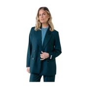 Rikki Double Breasted Blazer Colourful Rebel , Green , Dames