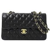 Pre-owned Leather chanel-bags Chanel Vintage , Black , Dames