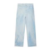 Tijdloze Straight Leg Jeans Dries Van Noten , Blue , Heren