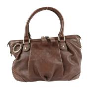 Pre-owned Leather gucci-bags Gucci Vintage , Brown , Dames