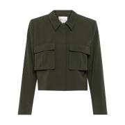 Stijlvolle Jas HaceMW My Essential Wardrobe , Green , Dames