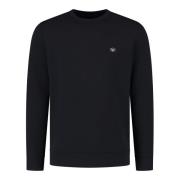 Blauwe Iconische Sweatshirt voor Heren Emporio Armani , Blue , Heren