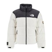 Retro Nuptse Ripstop Gewatteerde Jas The North Face , White , Heren