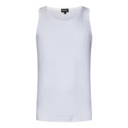 Witte Mouwloze Top Regular Fit Ermenegildo Zegna , White , Heren