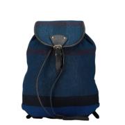 Pre-owned Canvas backpacks Burberry Vintage , Blue , Dames