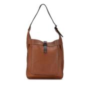 Pre-owned Leather shoulder-bags Hermès Vintage , Brown , Dames