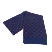 Pre-owned Wool scarves Gucci Vintage , Blue , Dames