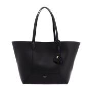 Diamond M Tote Bag met Diamantdetails Jimmy Choo , Black , Dames