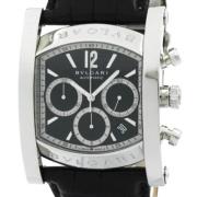 Pre-owned Stainless Steel watches Bvlgari Vintage , Black , Heren