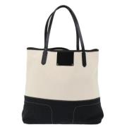 Pre-owned Canvas totes Burberry Vintage , White , Dames