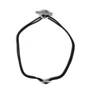 Pre-owned Silver necklaces Hermès Vintage , Black , Dames