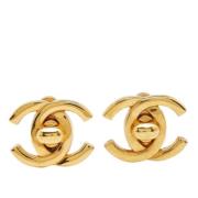 Pre-owned Metal chanel-jewelry Chanel Vintage , Yellow , Dames