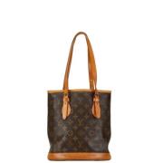 Pre-owned Canvas louis-vuitton-bags Louis Vuitton Vintage , Brown , Da...