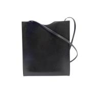 Pre-owned Leather shoulder-bags Hermès Vintage , Black , Dames