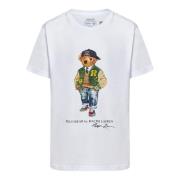 Grafische Beer Witte T-shirts en Polos Polo Ralph Lauren , White , Her...