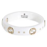 Pre-owned Metal rings Gucci Vintage , Gray , Dames