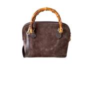 Pre-owned Leather gucci-bags Gucci Vintage , Brown , Dames