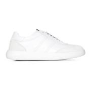 Witte Sneakers met Vetersluiting Brioni , White , Heren