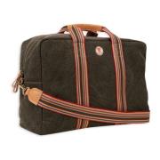 Unisex weekendtas in effen groen katoenen canvas Gallo , Green , Unise...