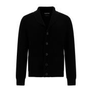 Zwarte Sweaters - McQueen Cardigan Merino en Lana Tom Ford , Black , H...