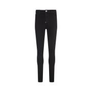 Zwarte High-Waist Jegging Broek Philipp Plein , Black , Dames