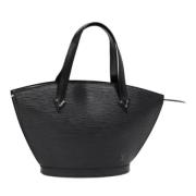 Pre-owned Leather handbags Louis Vuitton Vintage , Black , Dames