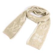 Pre-owned Fabric scarves Louis Vuitton Vintage , Beige , Dames