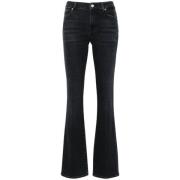 Premium Bootcut Denim Jeans 7 For All Mankind , Black , Dames