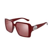 Burgundy Red Zonnebril Gg1692S Model Gucci , Red , Dames