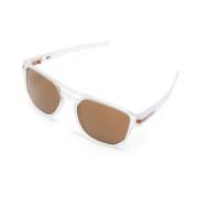 Bruine Vierkante Frame Zonnebril UV-Bescherming Oakley , Brown , Unise...