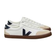 Wit Leer Volley Sneakers Veja , Multicolor , Heren