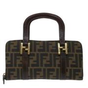 Pre-owned Canvas fendi-bags Fendi Vintage , Brown , Dames