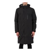 Parka met verborgen rits en capuchon Schott NYC , Black , Heren