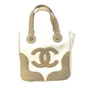 Pre-owned Canvas chanel-bags Chanel Vintage , Beige , Dames