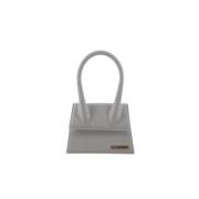 Pre-owned Leather handbags Jacquemus Pre-owned , Gray , Dames