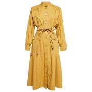 Pre-owned Cotton dresses Fendi Vintage , Yellow , Dames